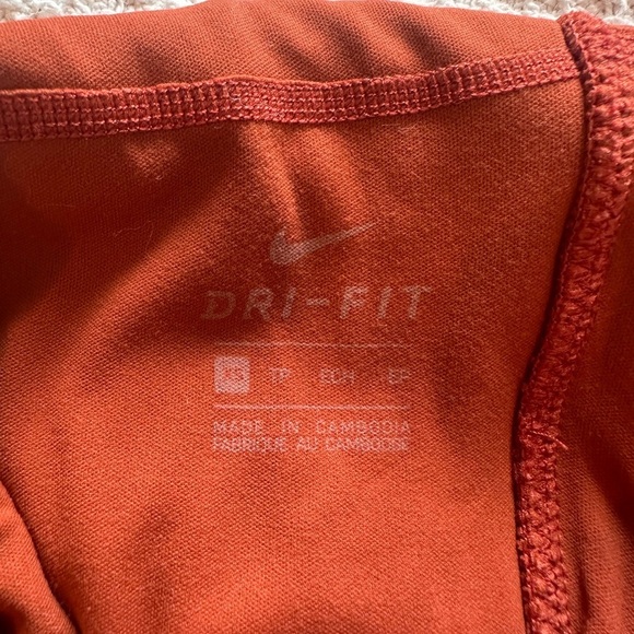 Nike Yoga Lux Jumpsuit Jumper Layered 7/8 Training Size XS rust orange red - Picture 13 of 13